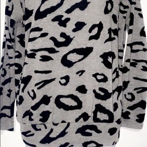 Say what leopard print long sleeve size large